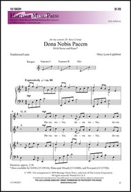 Dona Nobis Pacem SSA choral sheet music cover Thumbnail
